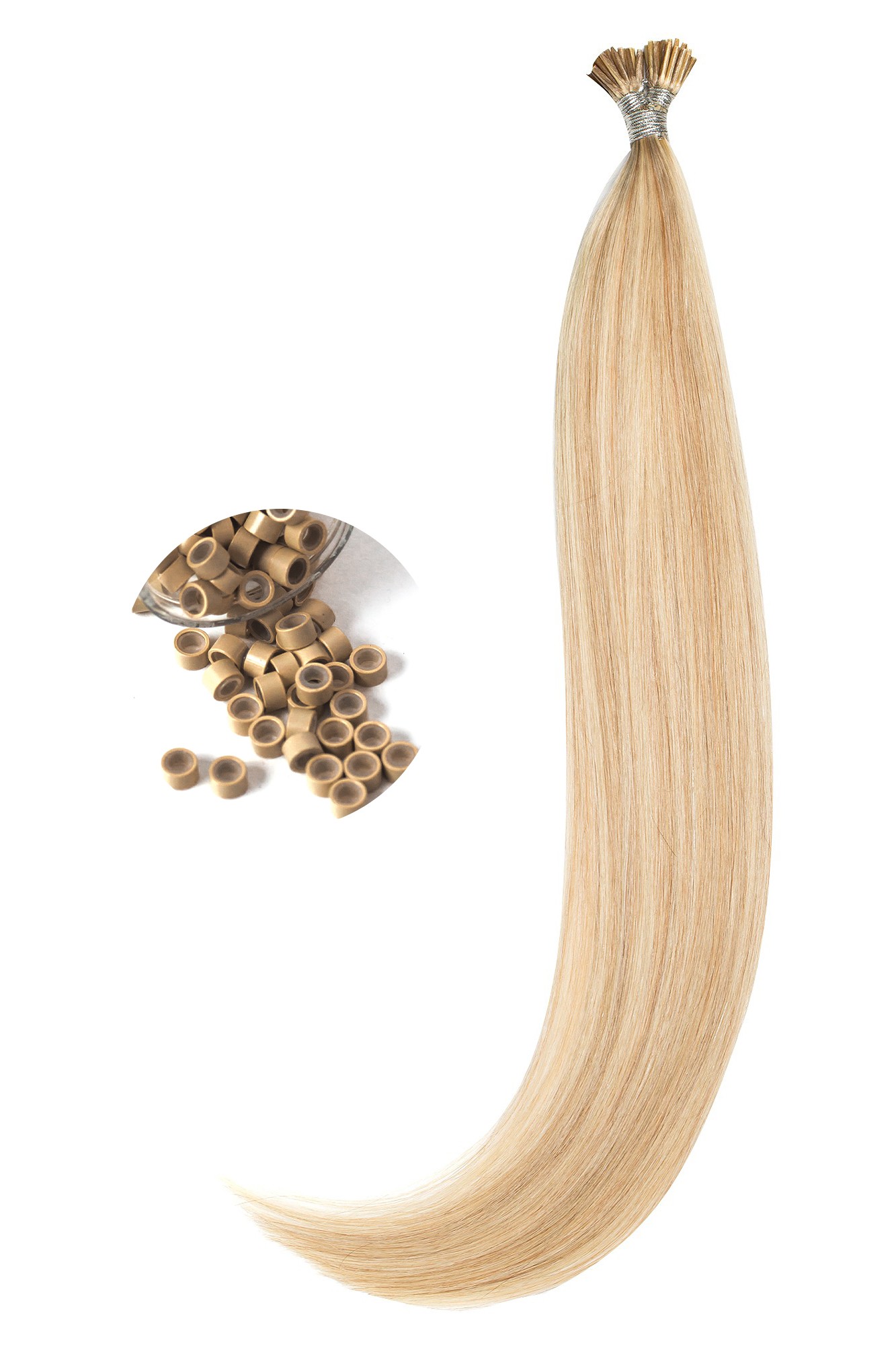 Extensii Microring Premium Mix Blond Cenusiu