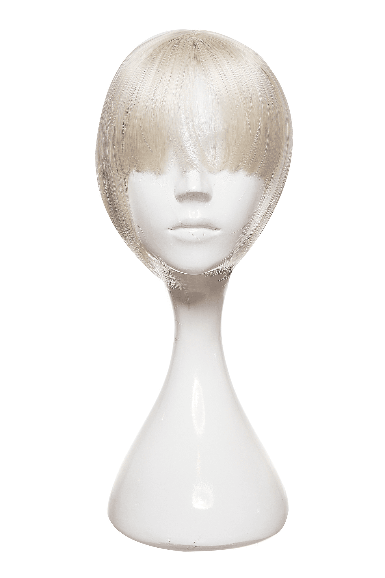Peruca Partiala Clip-on Cu Breton Blond Platinat
