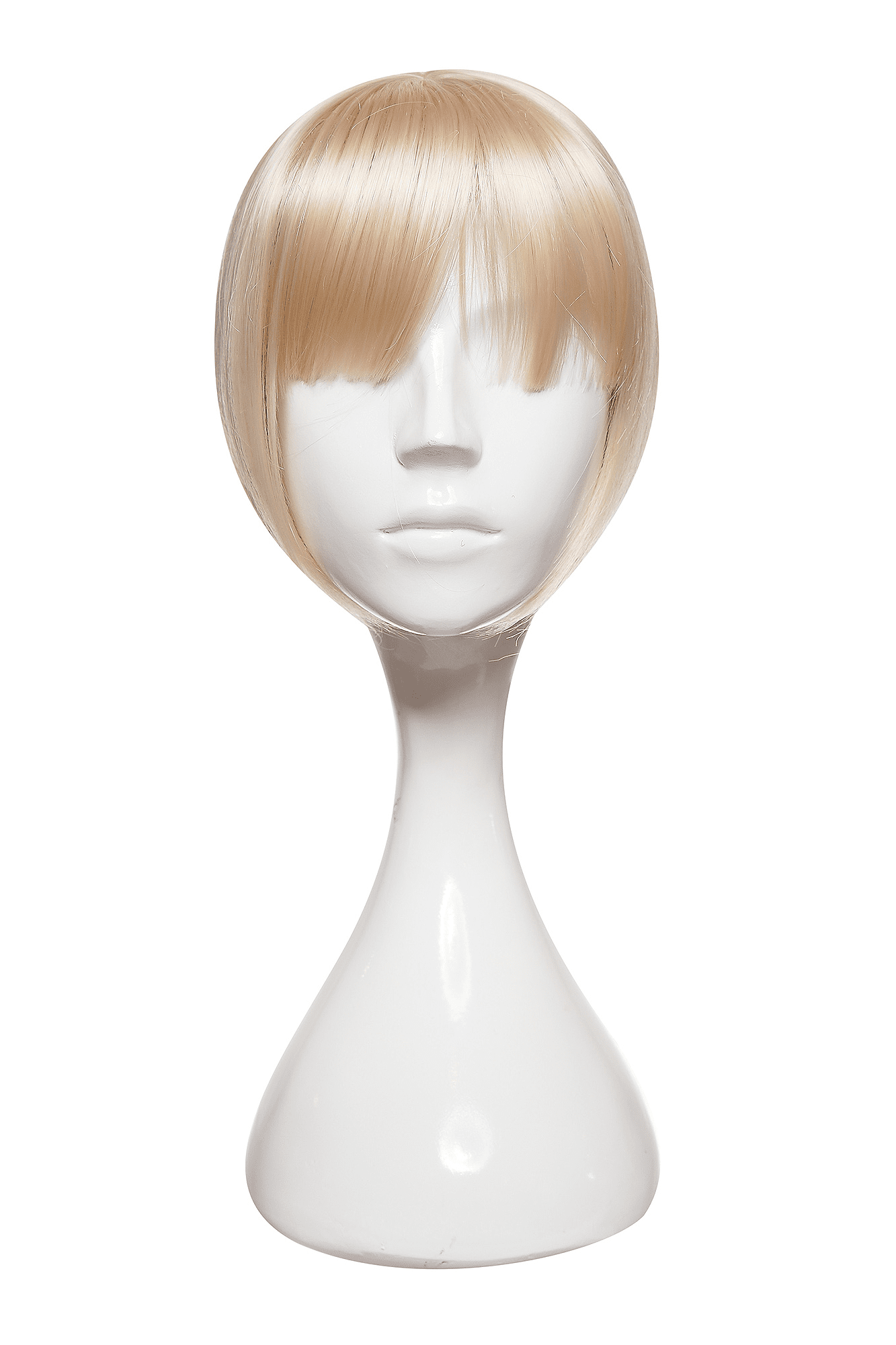 Peruca Partiala Clip-on Cu Breton Blond Deschis