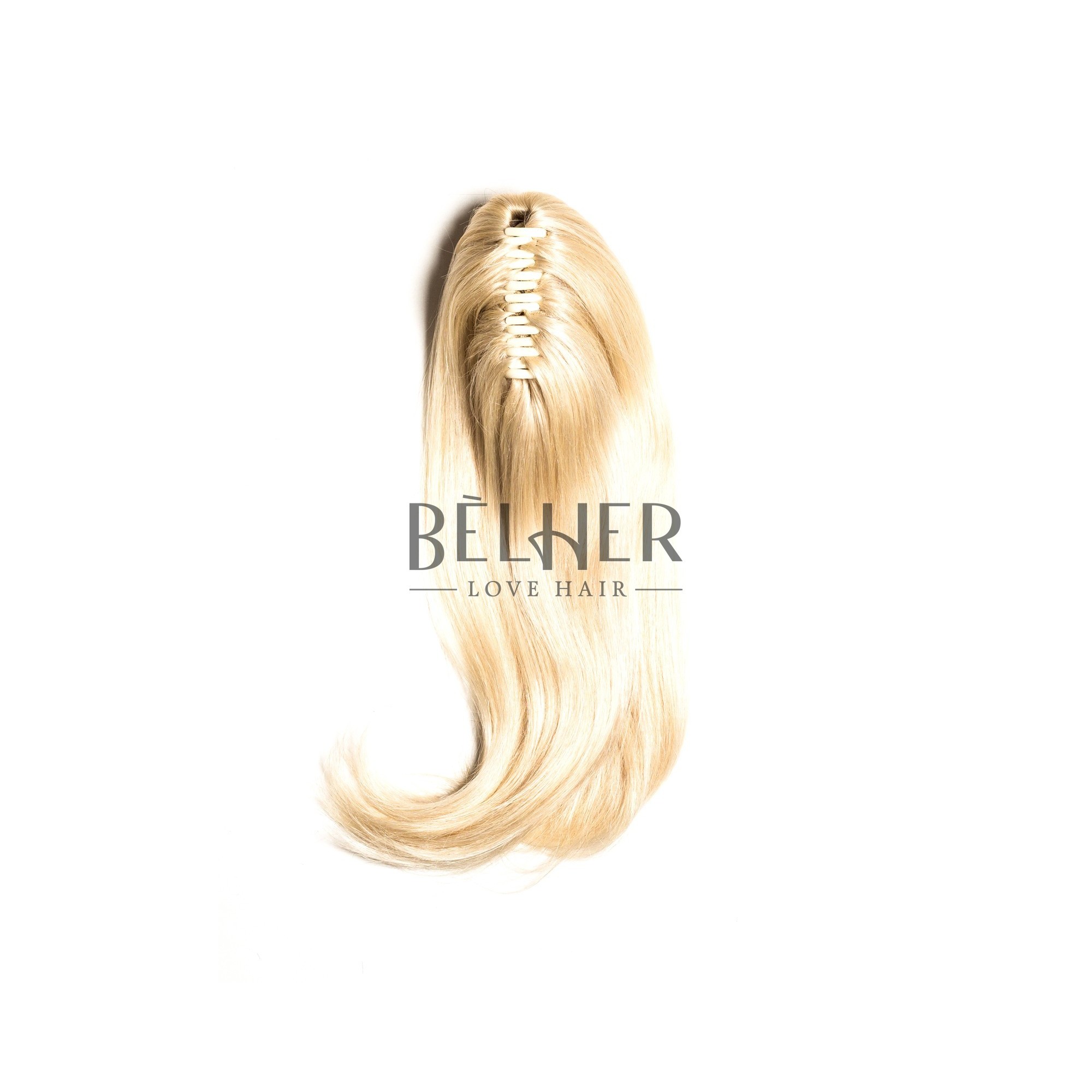 Coada Naturala Cu Cleste Blond Platinat imagine produs