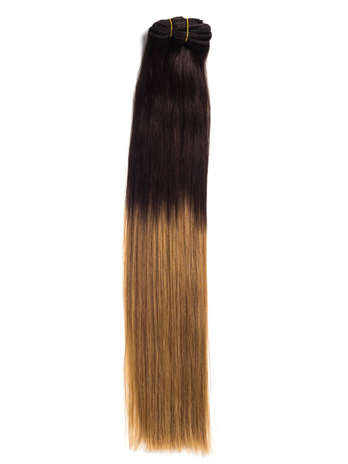 Extensii Clip-On Premium Ombre Saten/Blond Aluna
