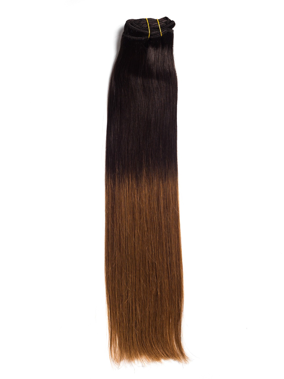 Extensii Clip-On Premium Ombre Saten Inchis/Aramiu