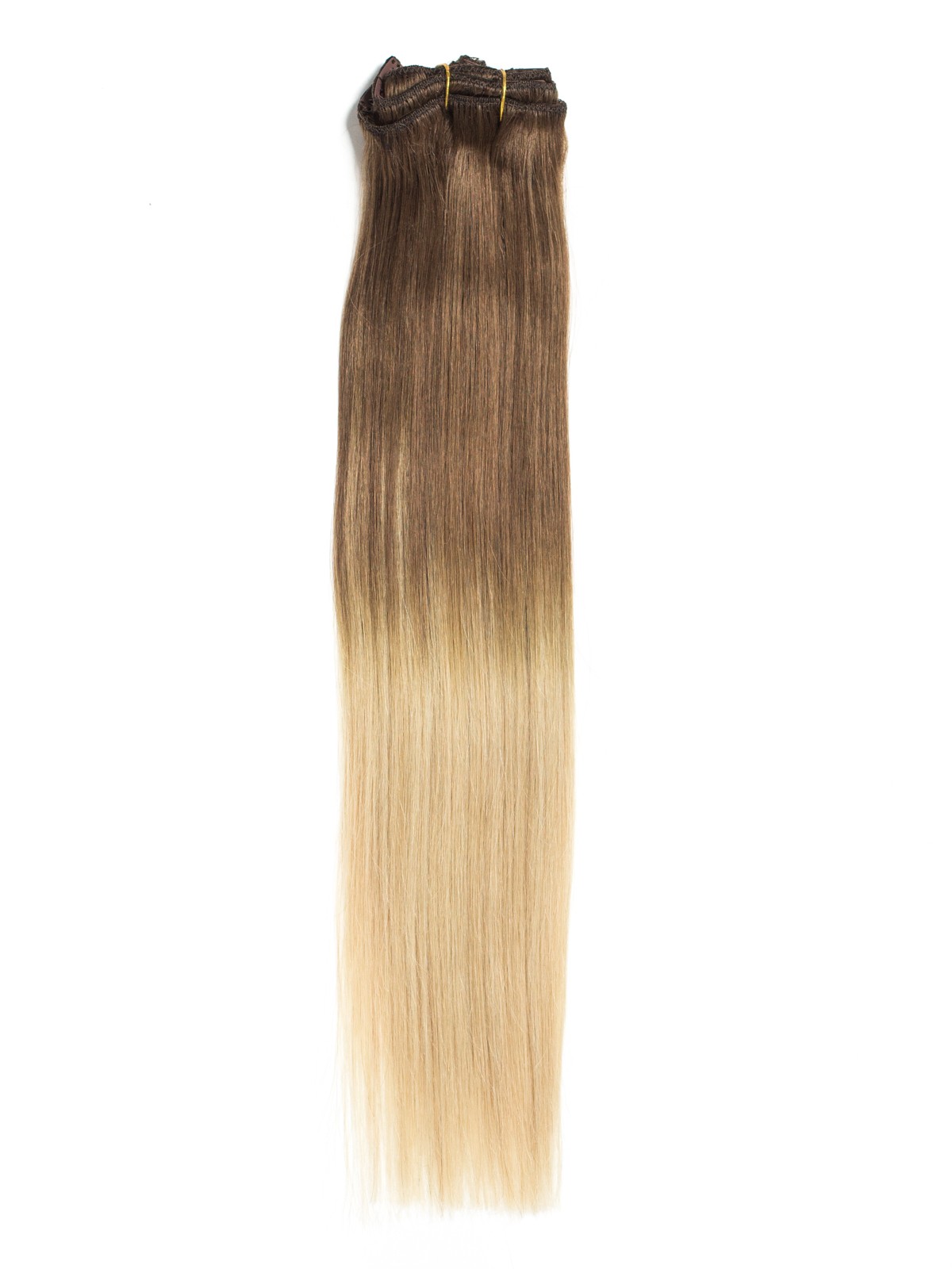 Extensii Clip-On Premium Ombre Saten Natural/Blond