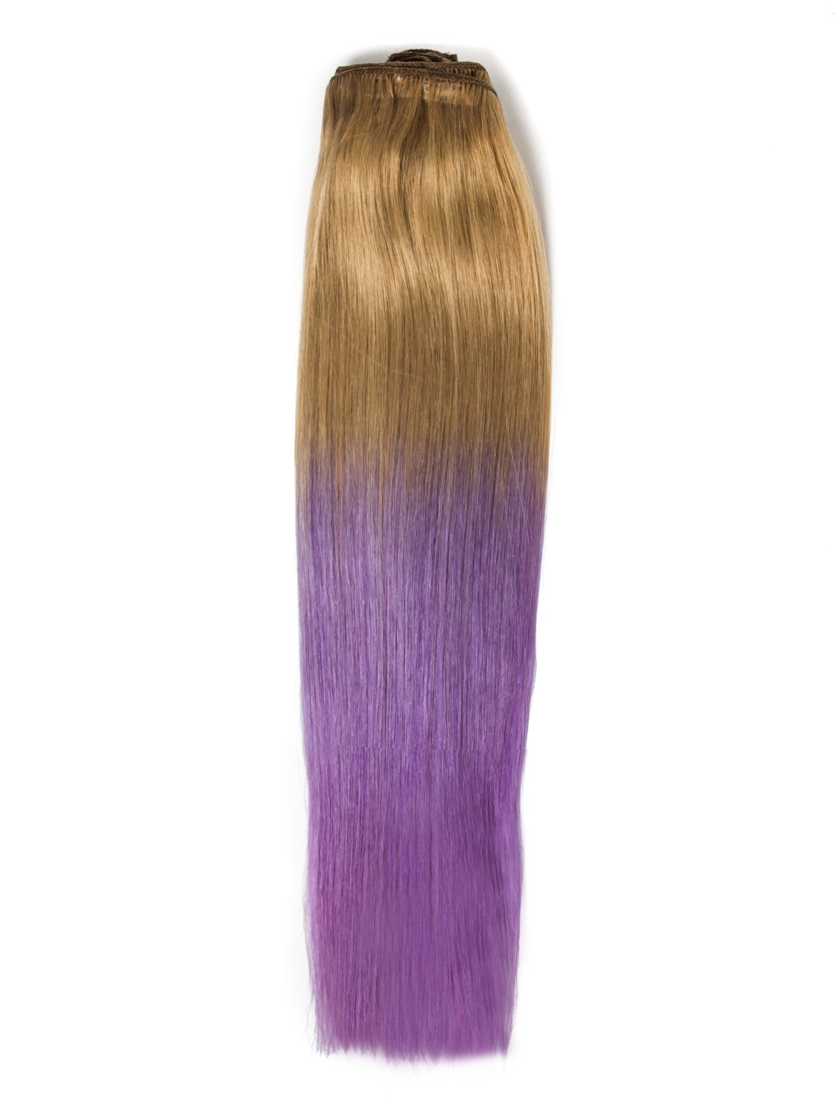 Extensii Clip-On PREMIUM Blond Aluna/Mov