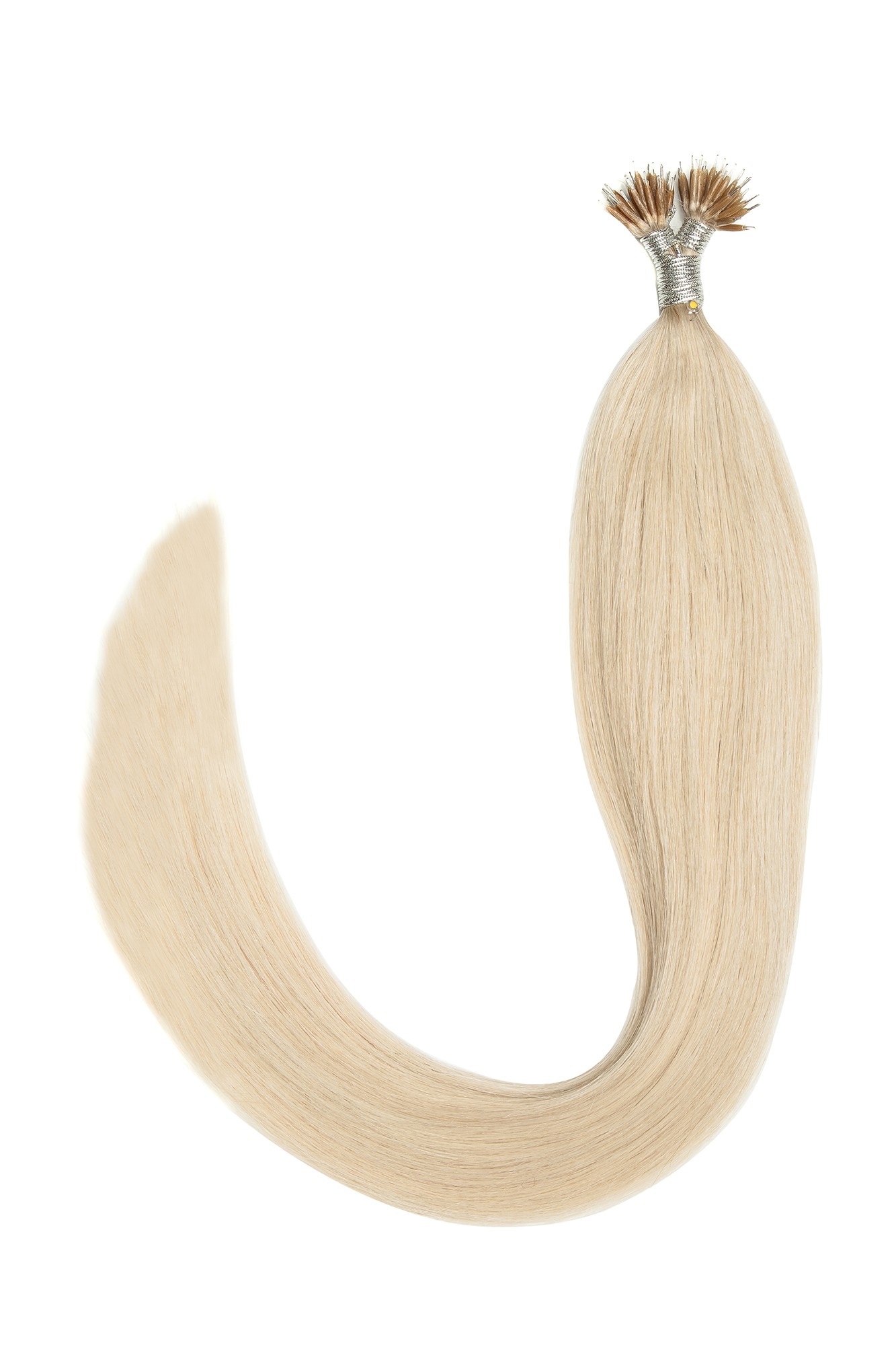 Extensii Nano-Ring Blond Argintiu