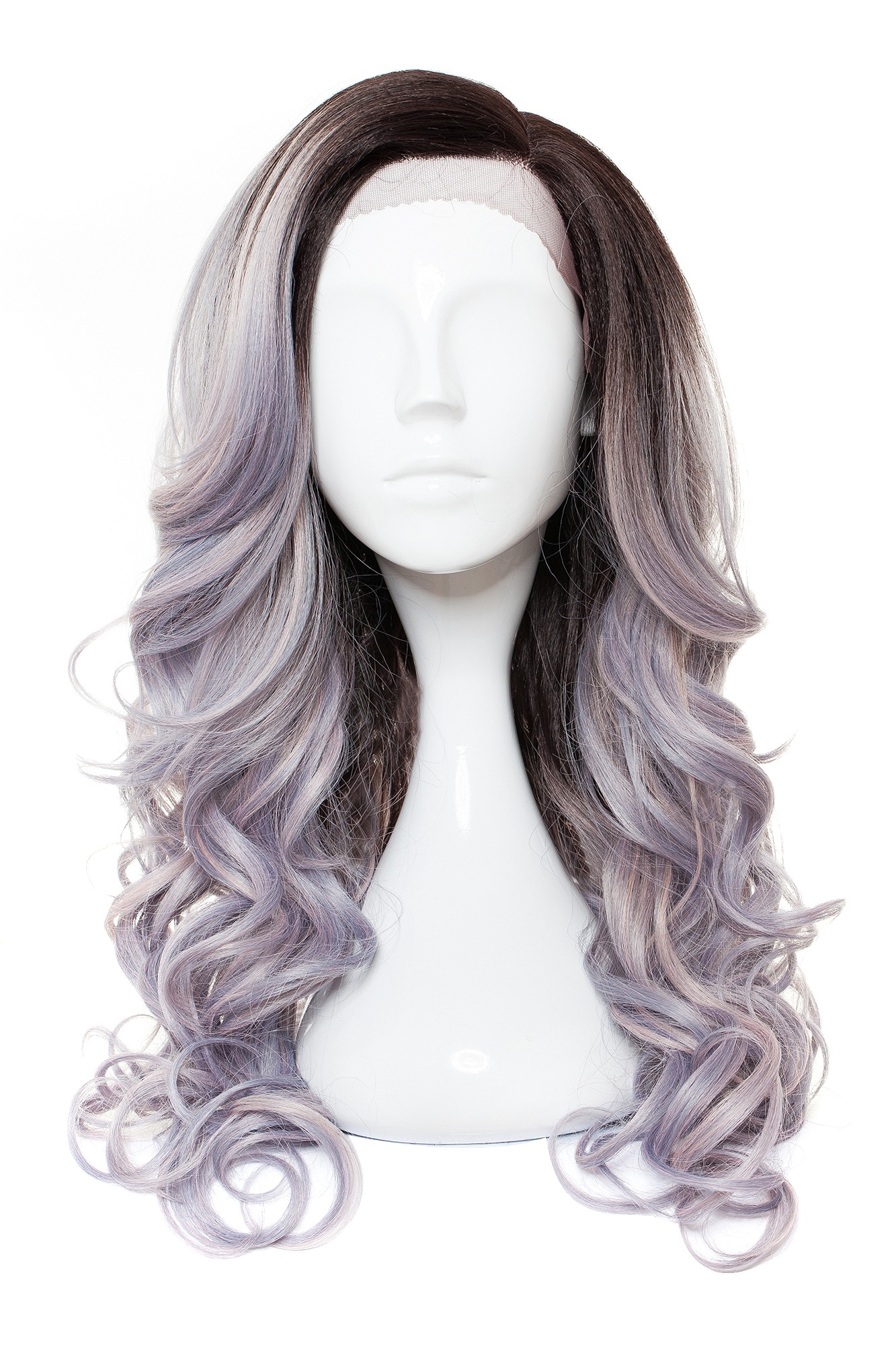 Peruca Vicky Ombre Multicolor Gri