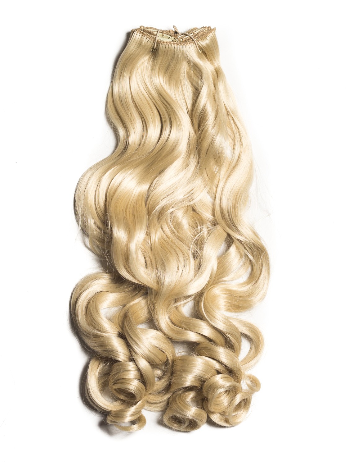 Extensii Clip-On Ondulat Blond Platinat Belher imagine noua