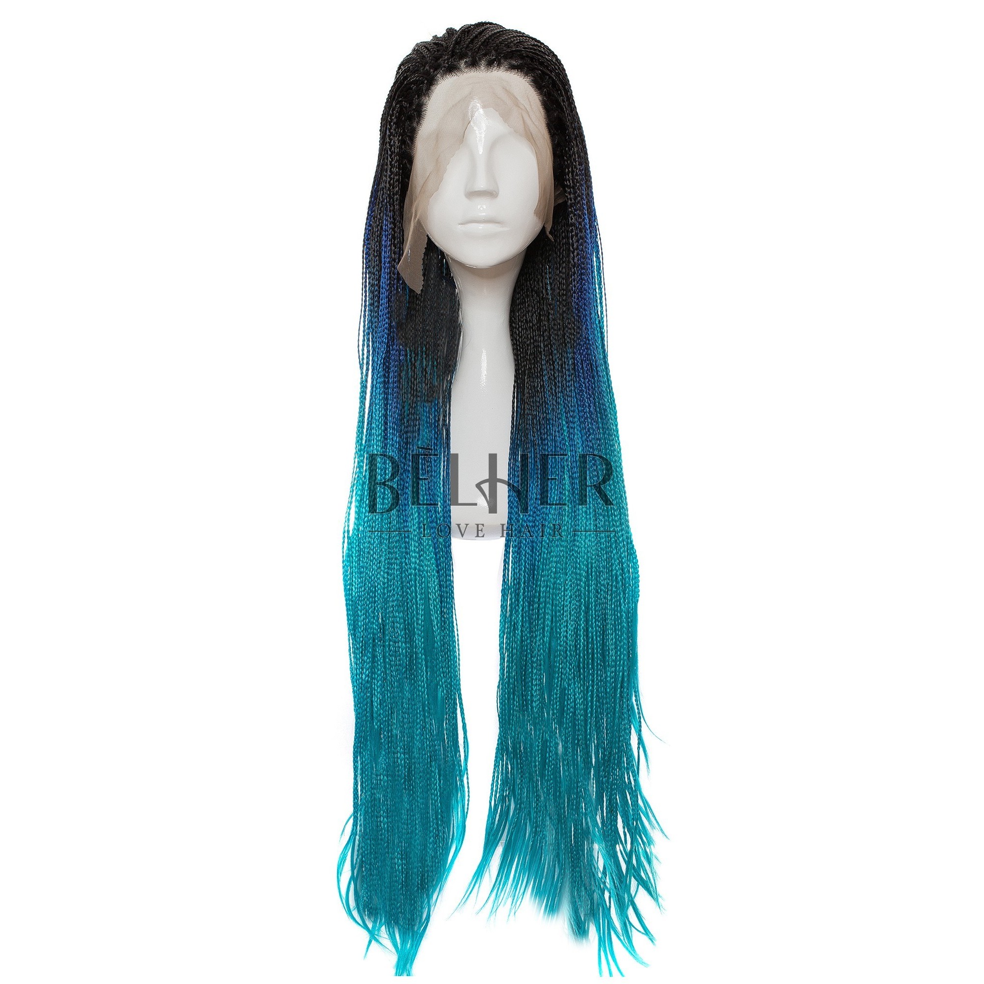 Peruca nyah ombre blue-teal