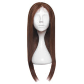 Peruca Naturala Lisa Ciocolatiu