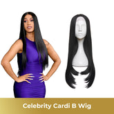 Celebrity Peruca Raluca Lung Saten Inchis