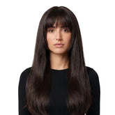 Natural Wig with Dark Brown Cap