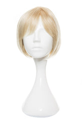 Perucă KIM Mix Blond, blond deschis, bob până la maxilar, cărare pe mijloc