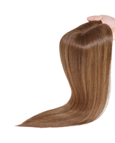 Par natural brunet balayage, șuviță lungă, textură dreaptă, 35 cm
