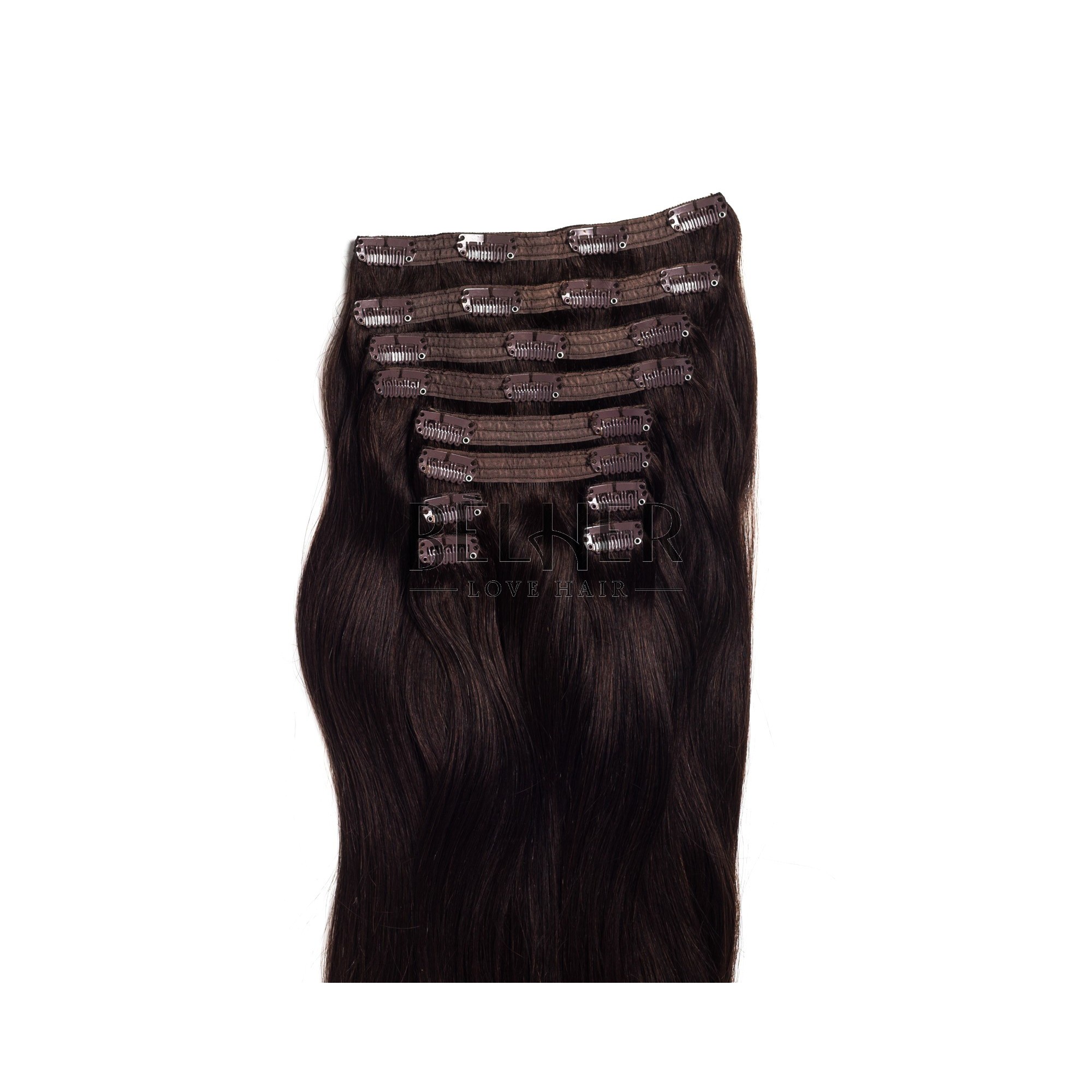 Extensii clip-on vip saten inchis