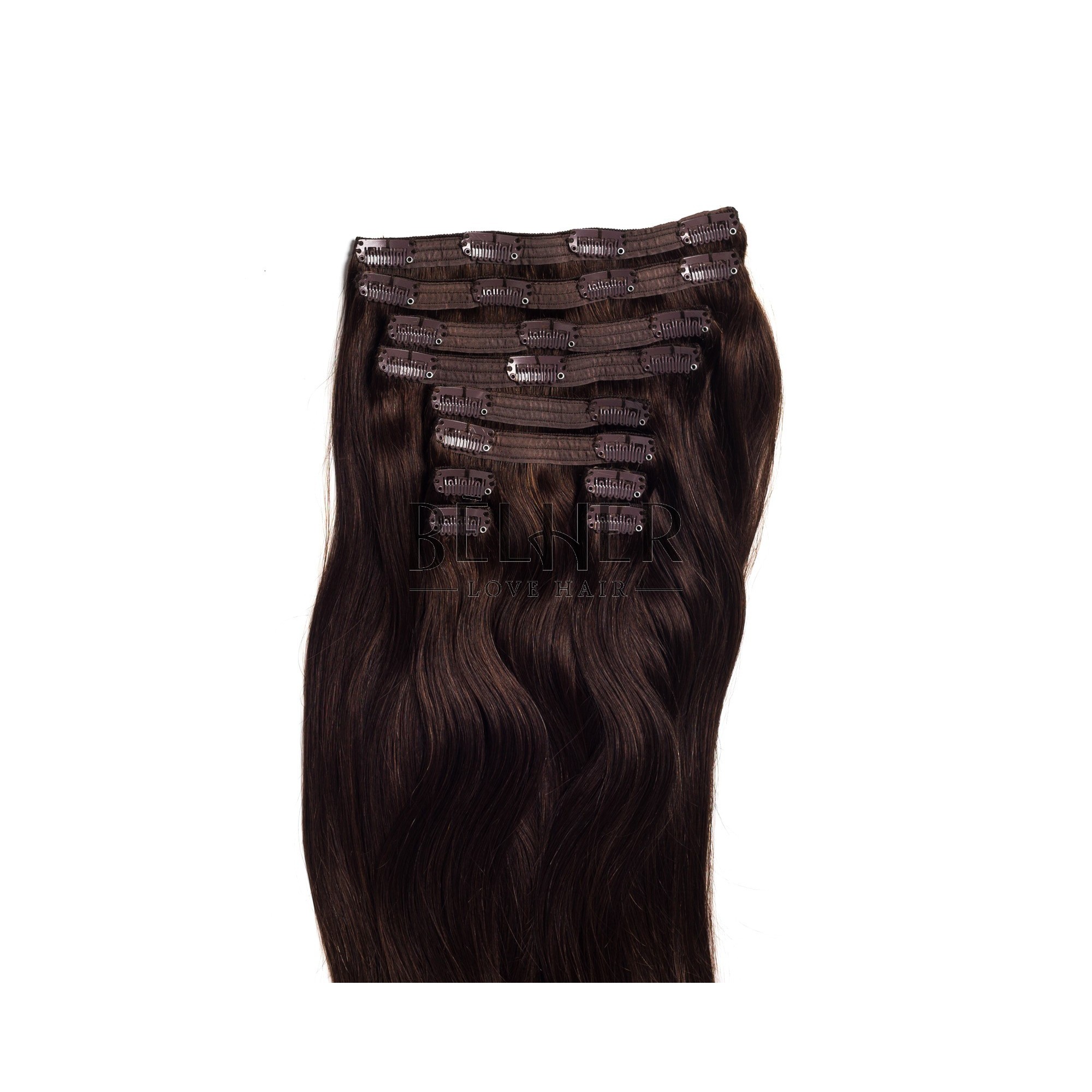 Extensii clip-on vip saten inchis natural