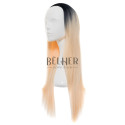 Peruca Partiala 3/4 Ombre Blond Alb
