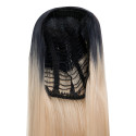 Peruca Partiala 3/4 Ombre Blond Alb