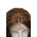 Peruca Naturala Blond Inchis Cenusiu