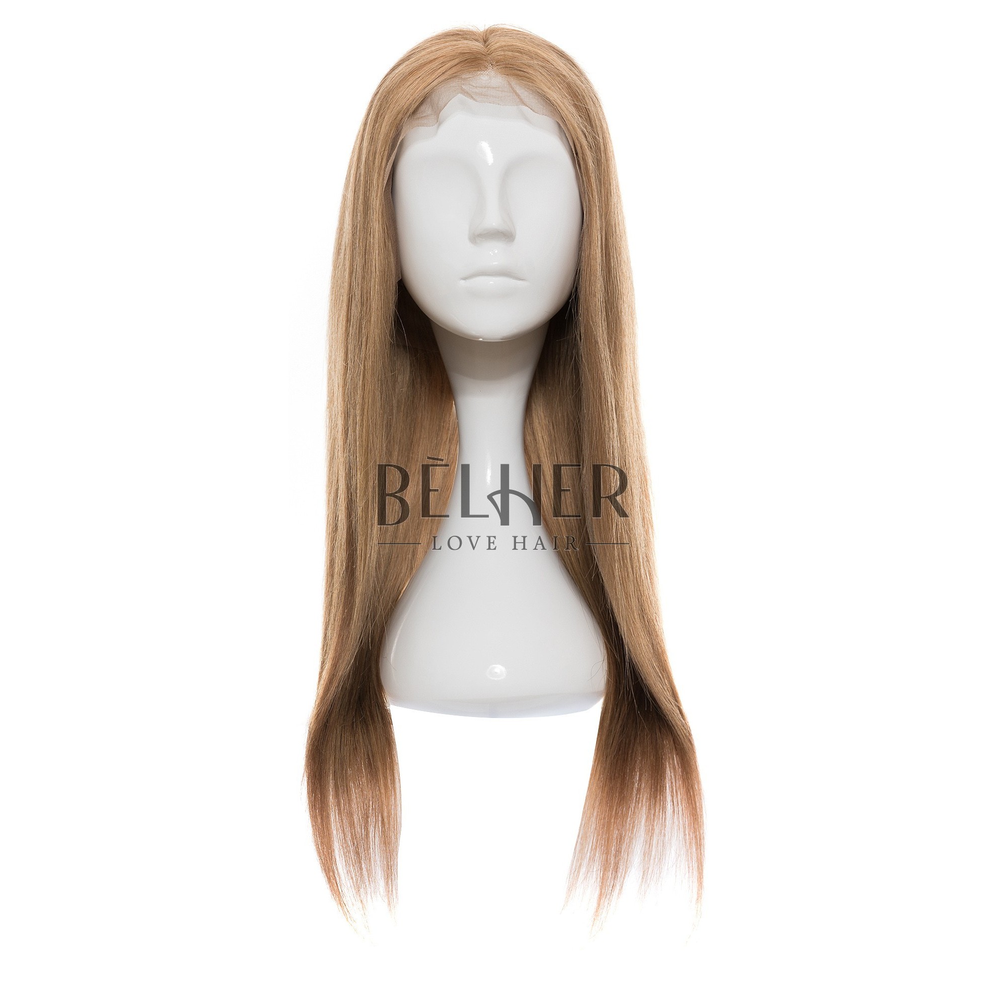 Peruca naturala diana blond inchis cenusiu