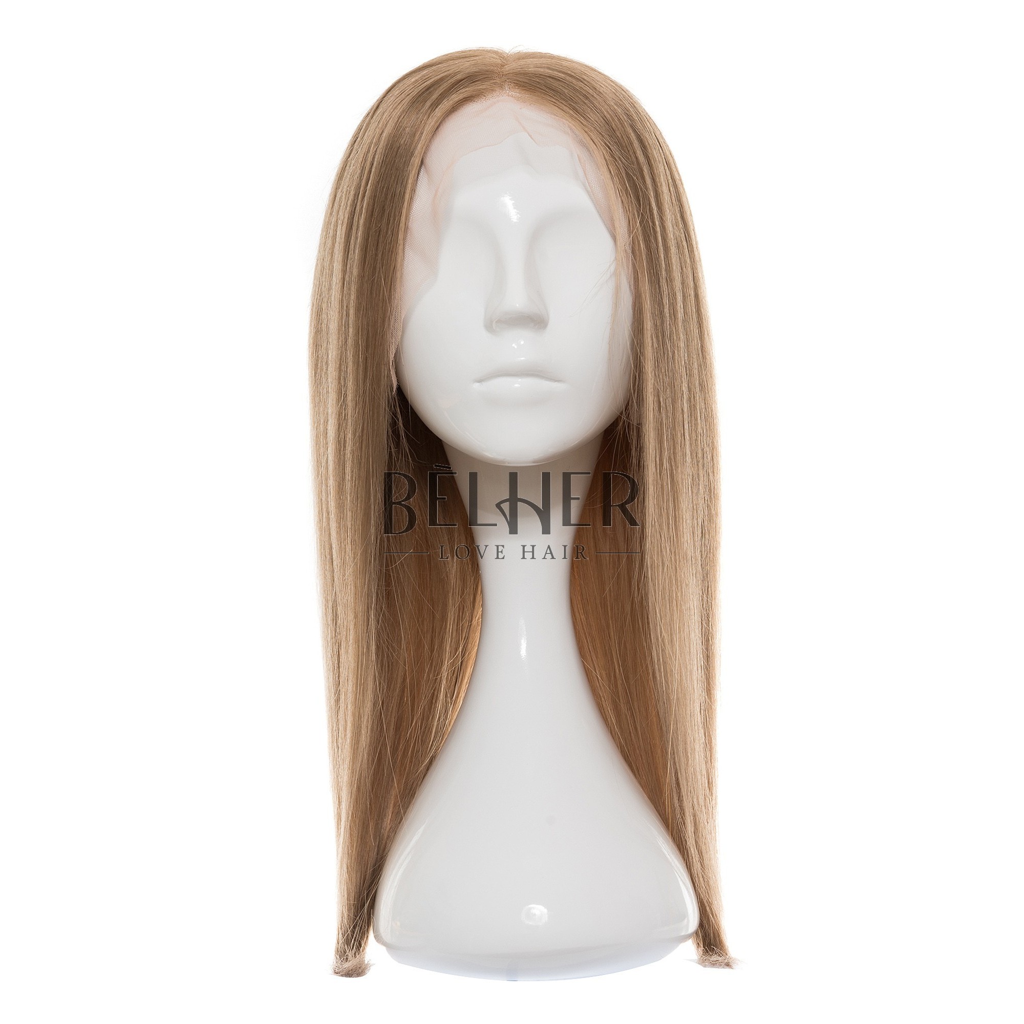Peruca naturala anna blond inchis cenusiu