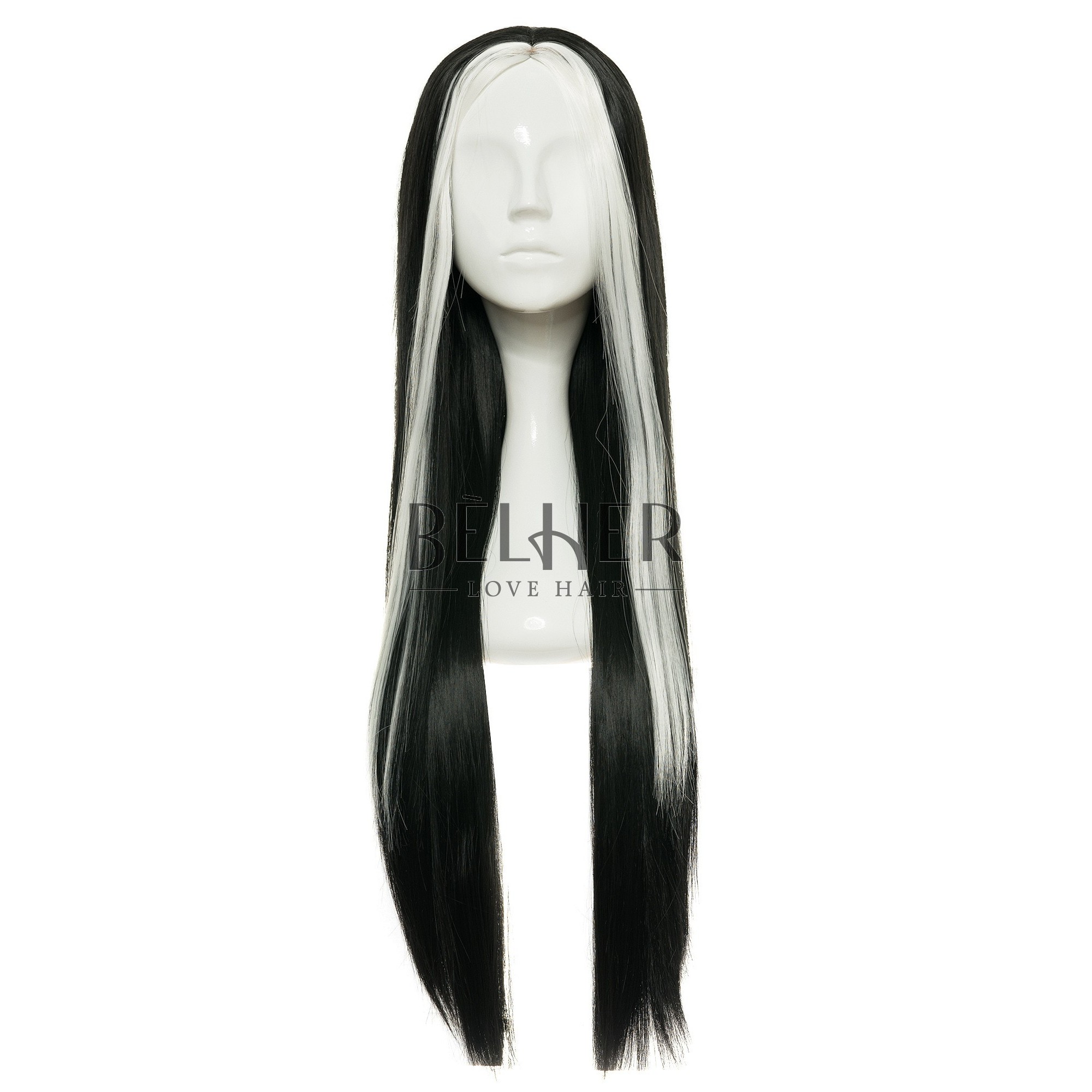 Peruca lora negru/alb
