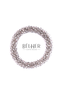 Elastic with silver beads
