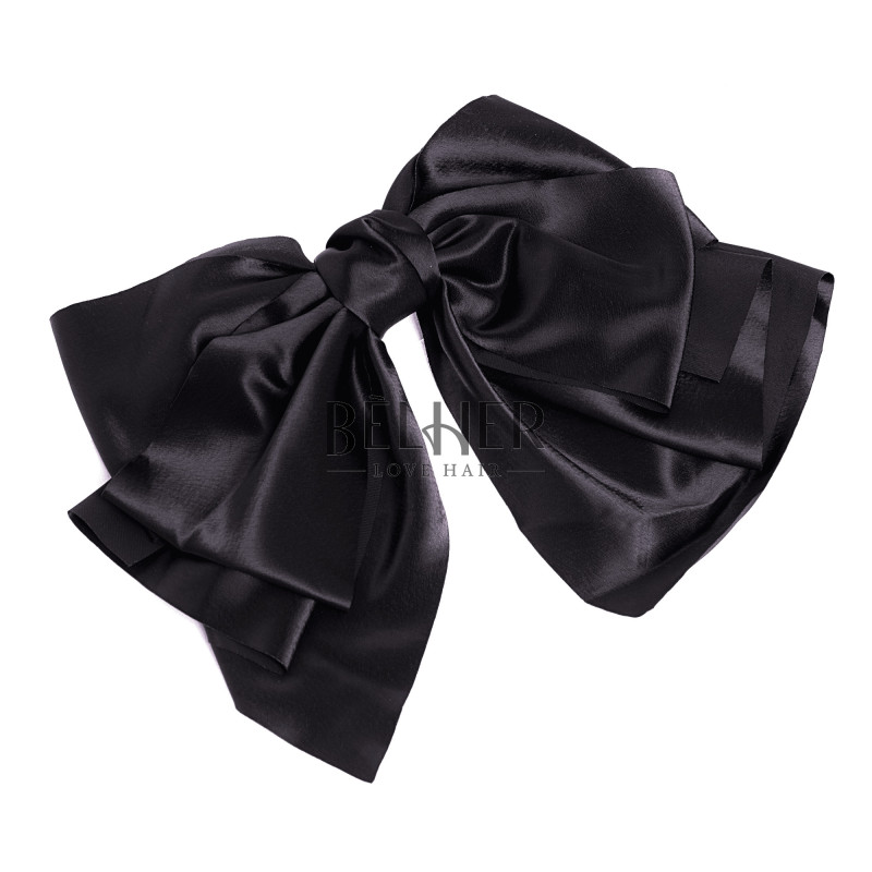 Hair Clip With Black Bow