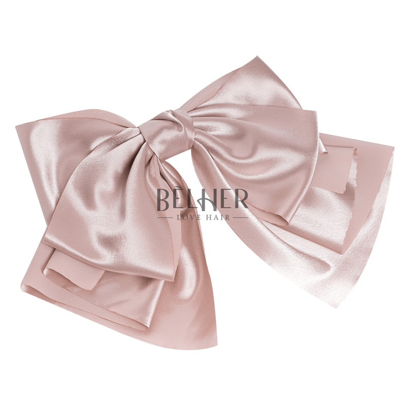 Hair Clip With Nude Bow