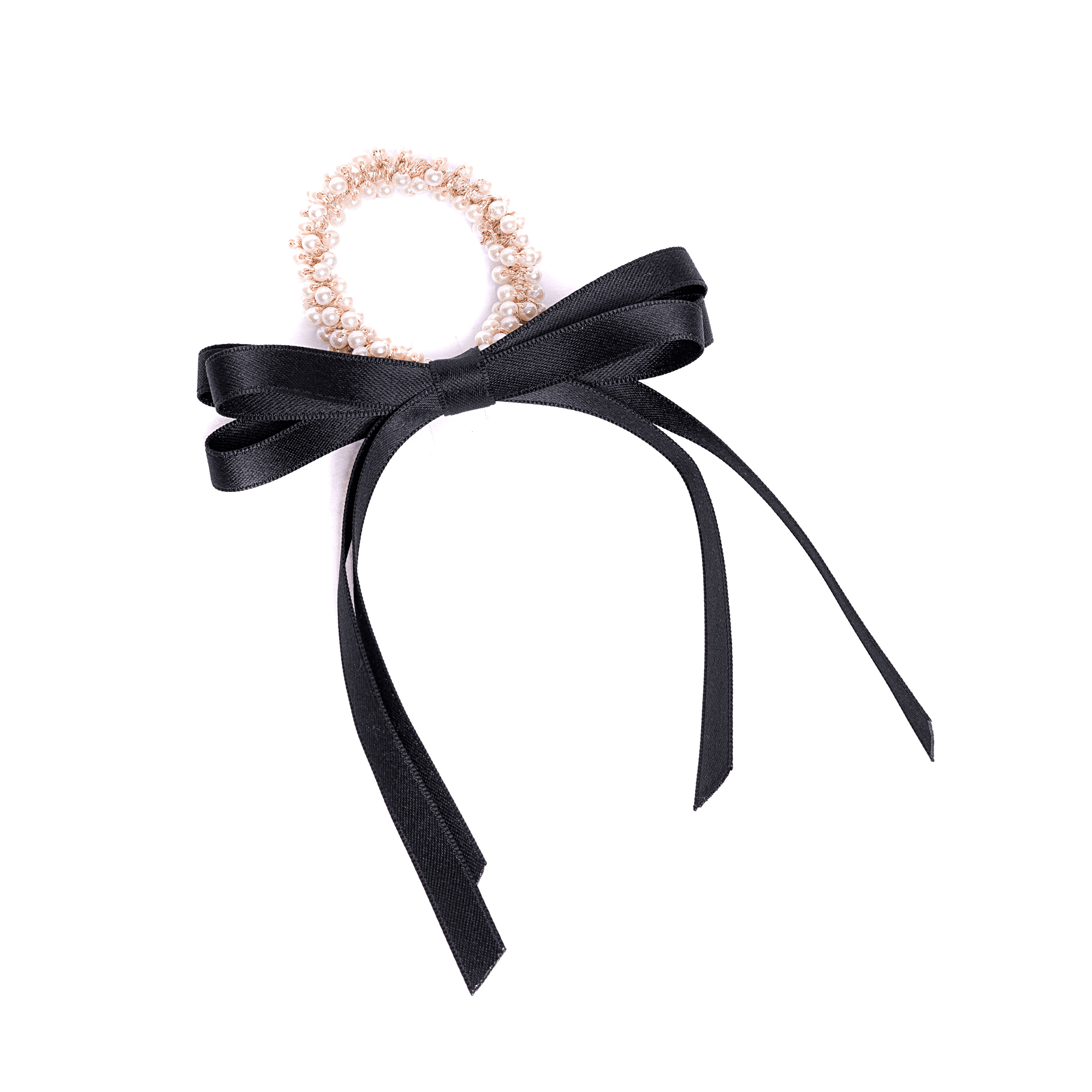 Elastic perle funda neagra