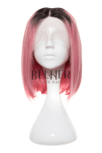 Natural wig AMELIA Hot Pink