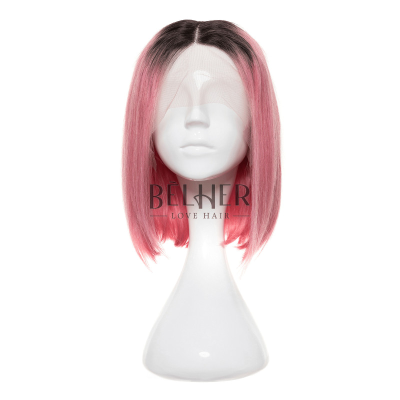 Natural wig AMELIA Hot Pink