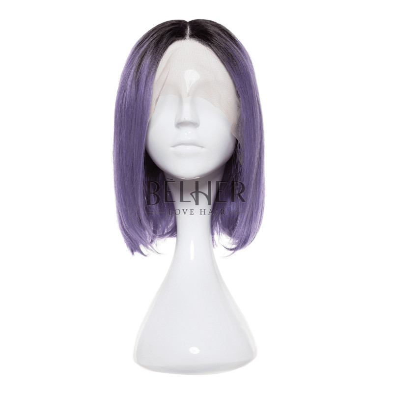 Natural wig AMELIA Purple