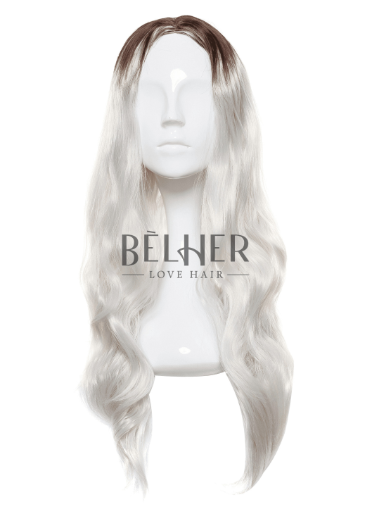 Synthetic Fiber wig NELY Platinum Blonde