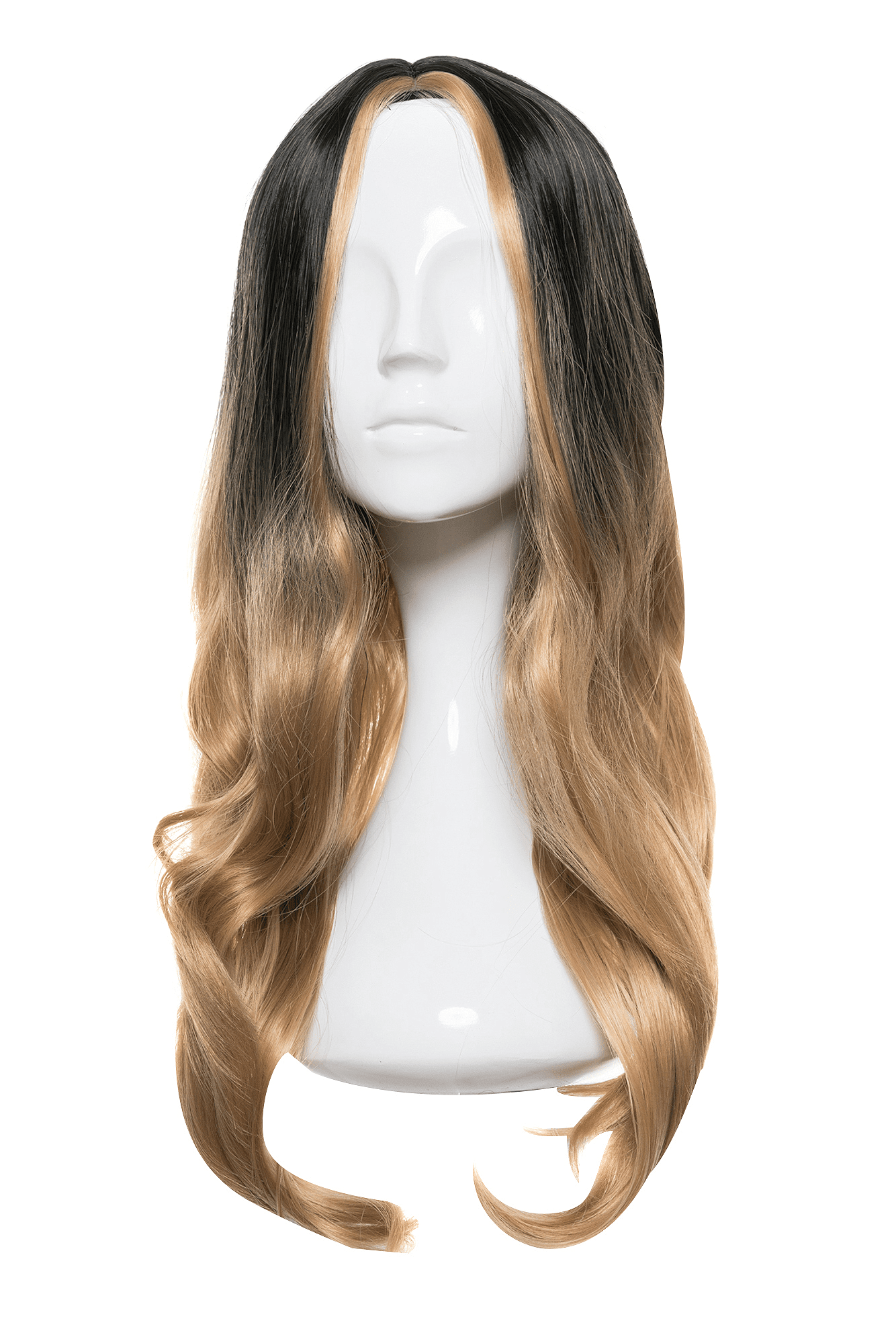Peruca fibra sintetica nely ombre