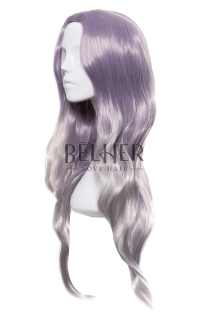Synthetic Fiber Wig THALIAT Ombre Purple Grey