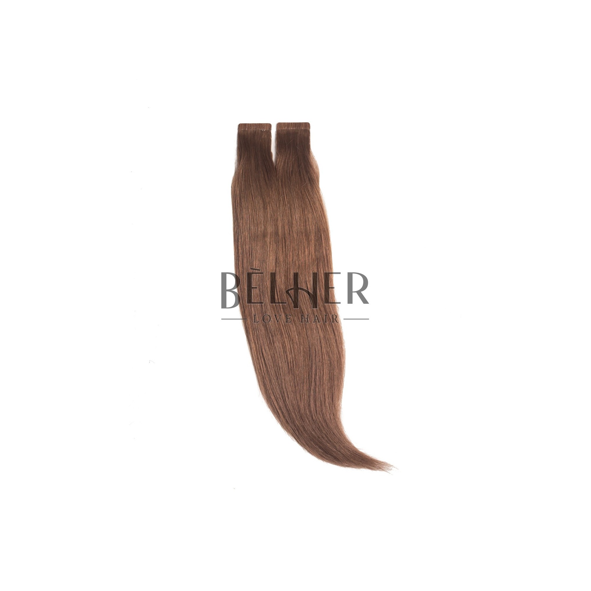 Extensii tape-on premium saten deschis aramiu