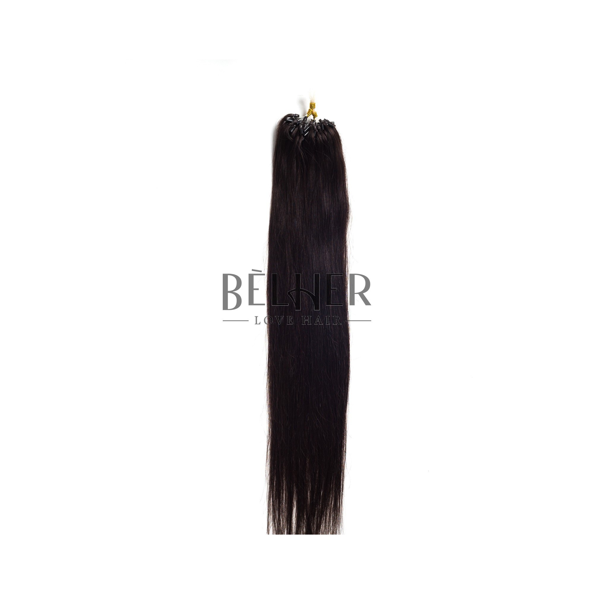 Extensii microring premium saten inchis