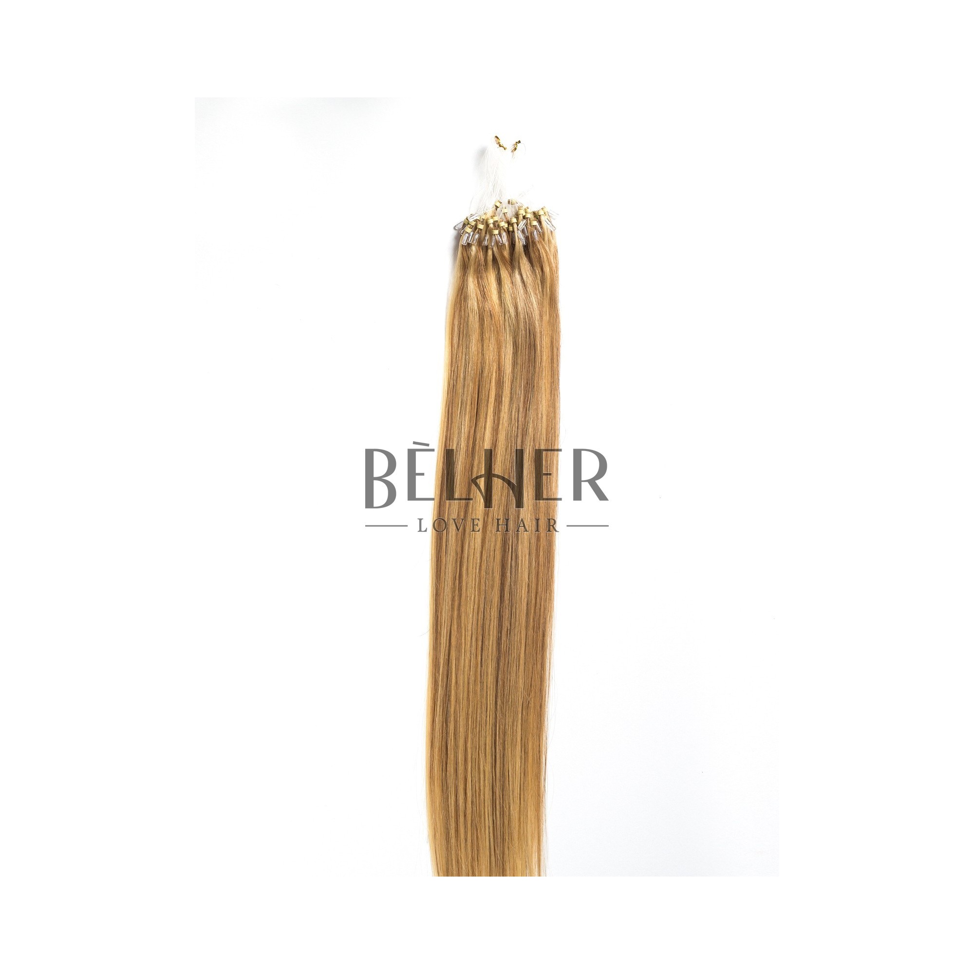 Extensii microring premium mix blond auriu