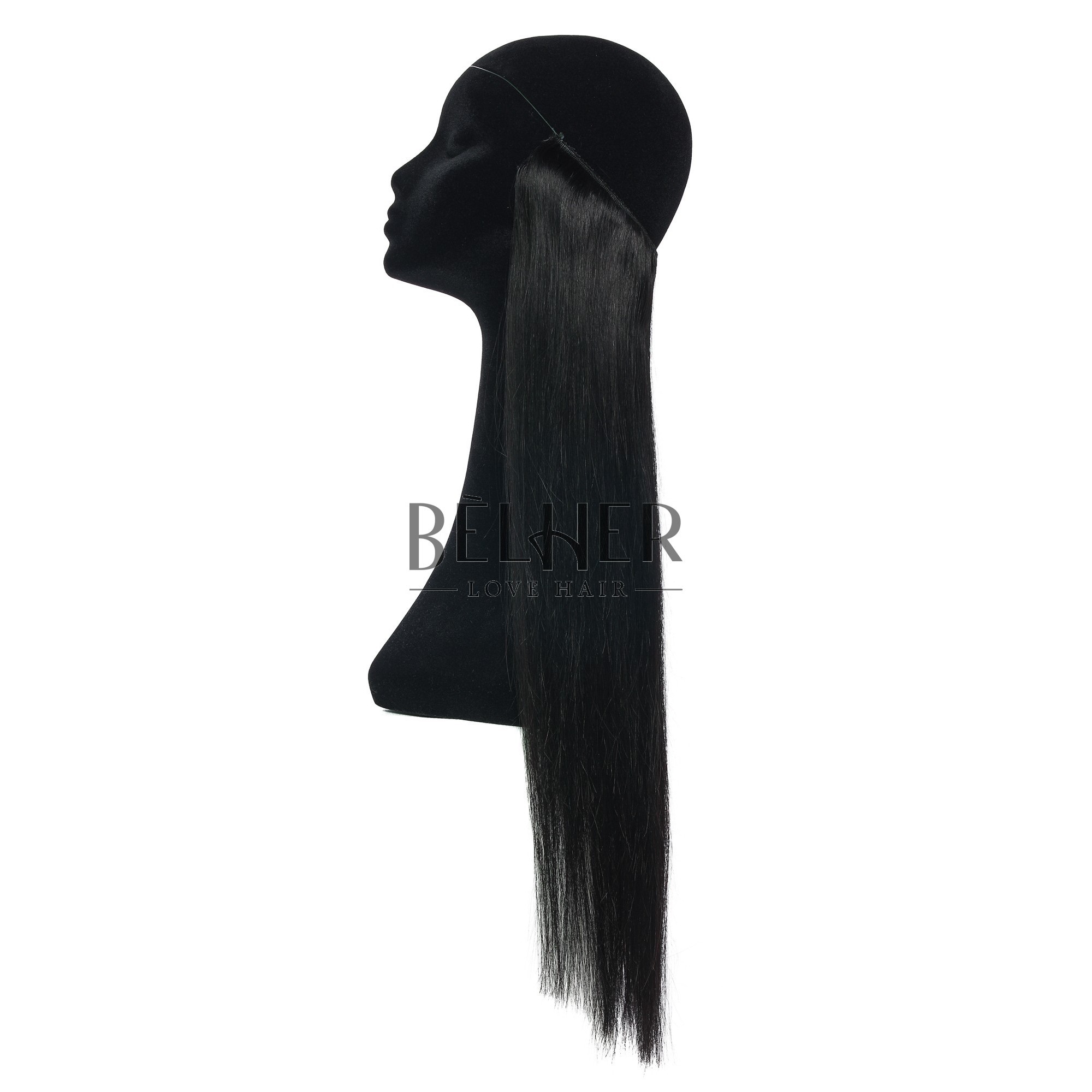 Extensii flip-in premium negru intens