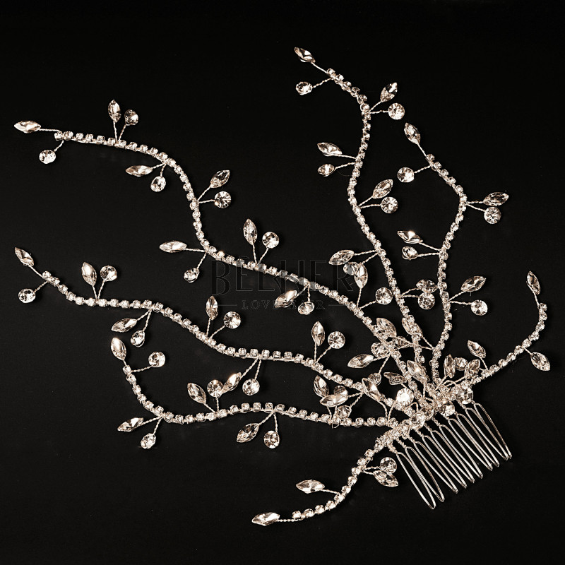 Hair Accessory Comb with Stones and Crystals