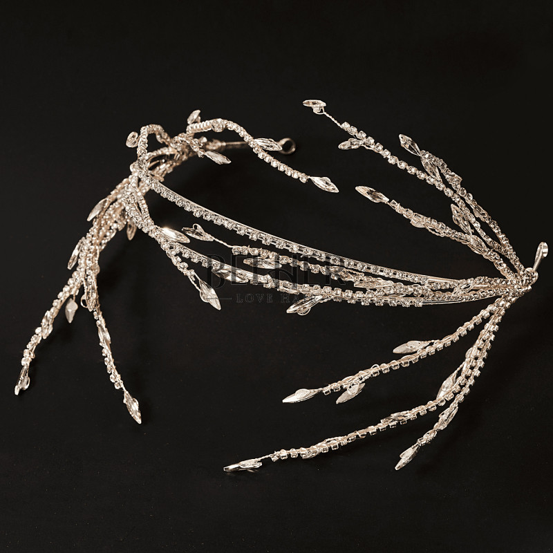 Crown with Crystals in a Unique Design