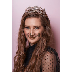 Coronita Tiara Cristale Auriu