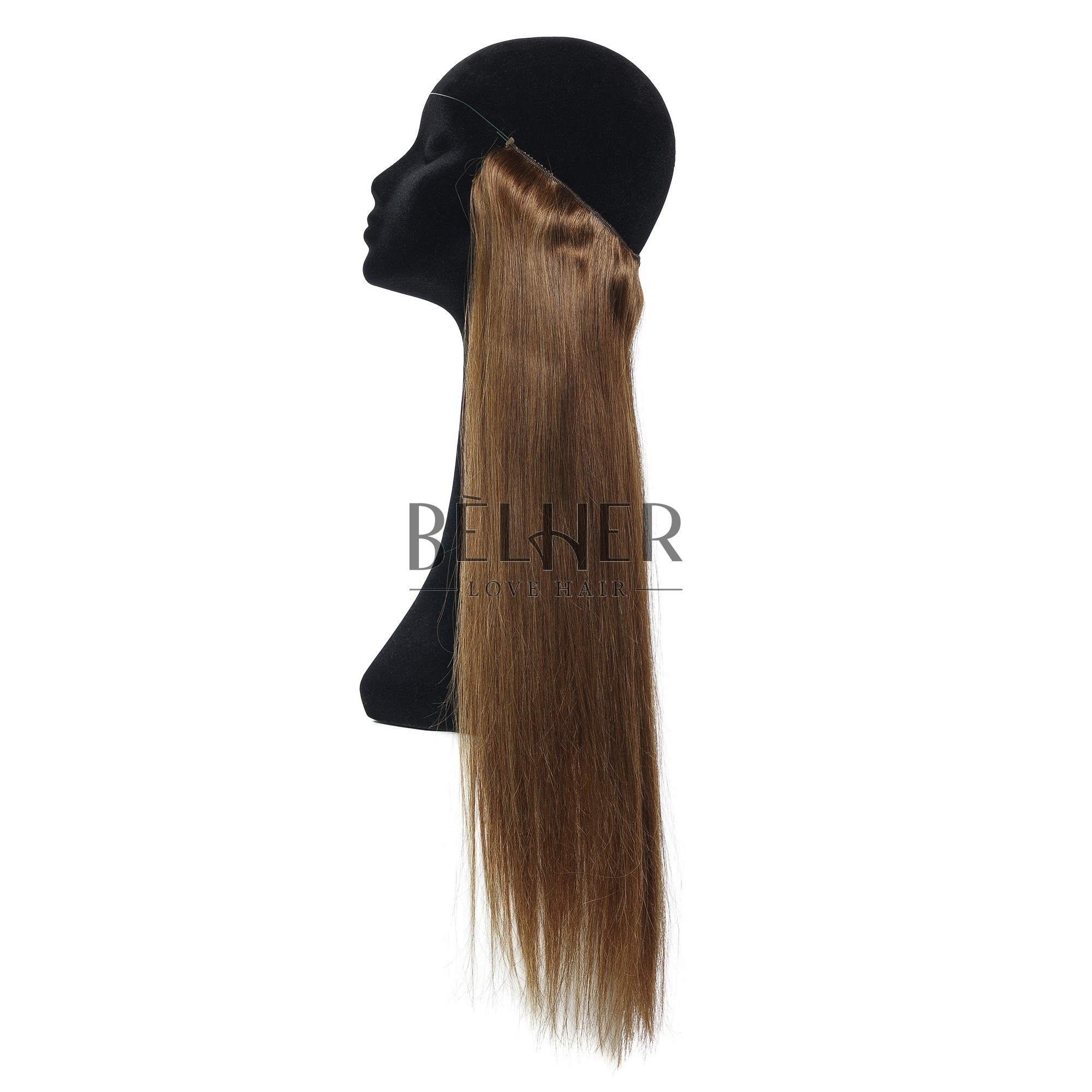 Extensii flip-in premium saten auriu deschis