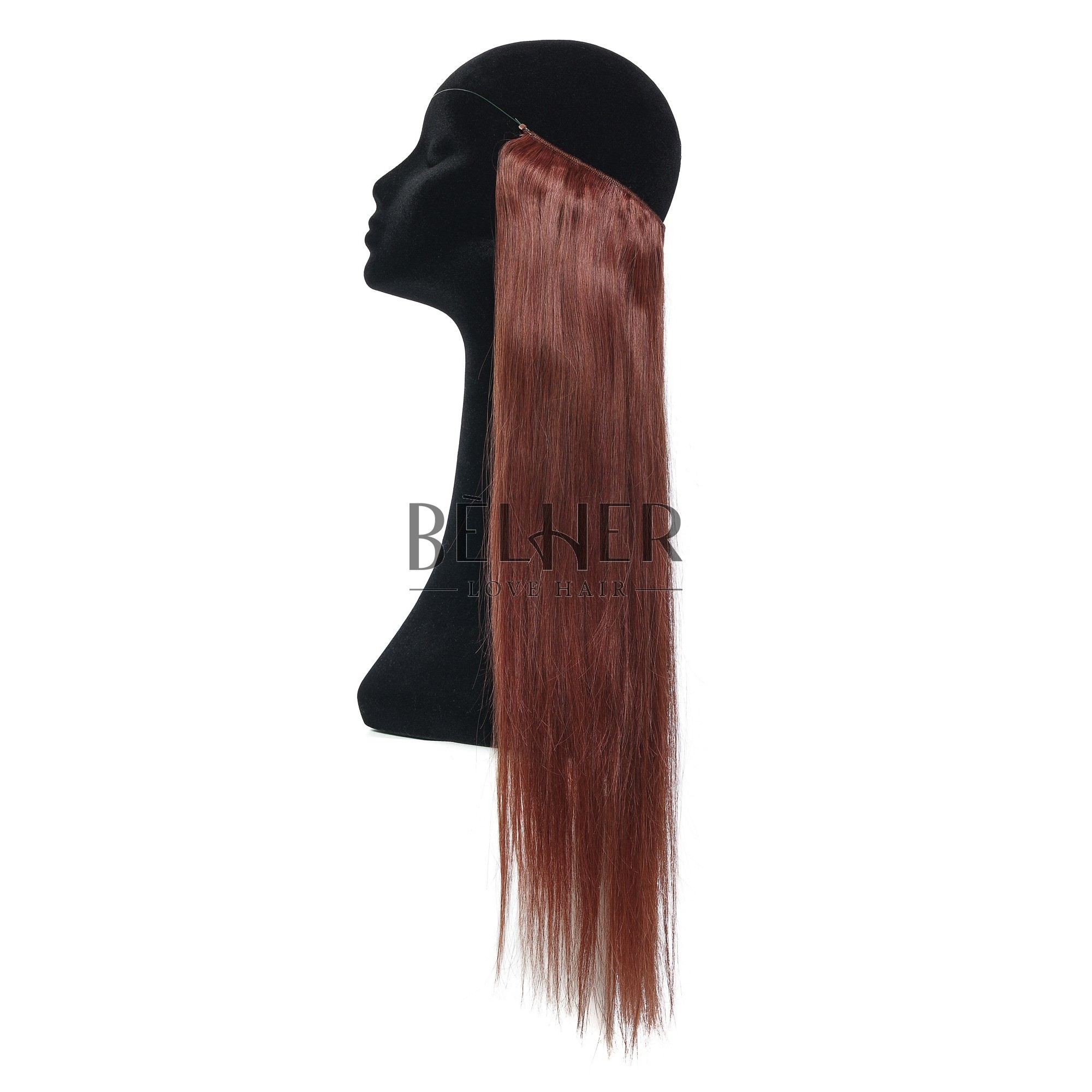 Extensii flip-in premium saten roscat