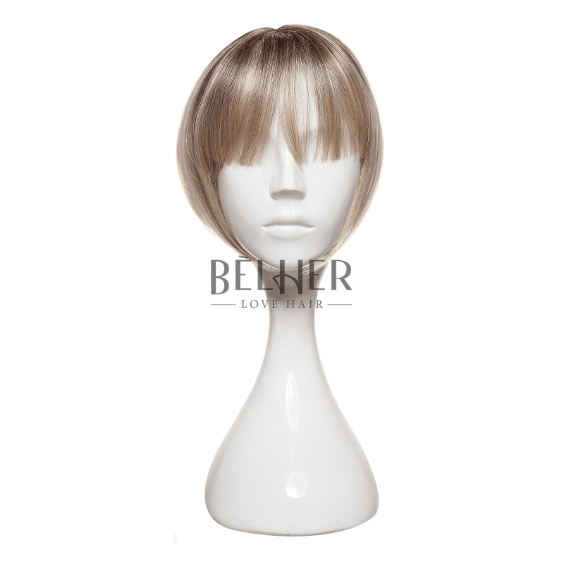 Peruca Partiala Clip-on Cu Breton Ombre Blond Deschis