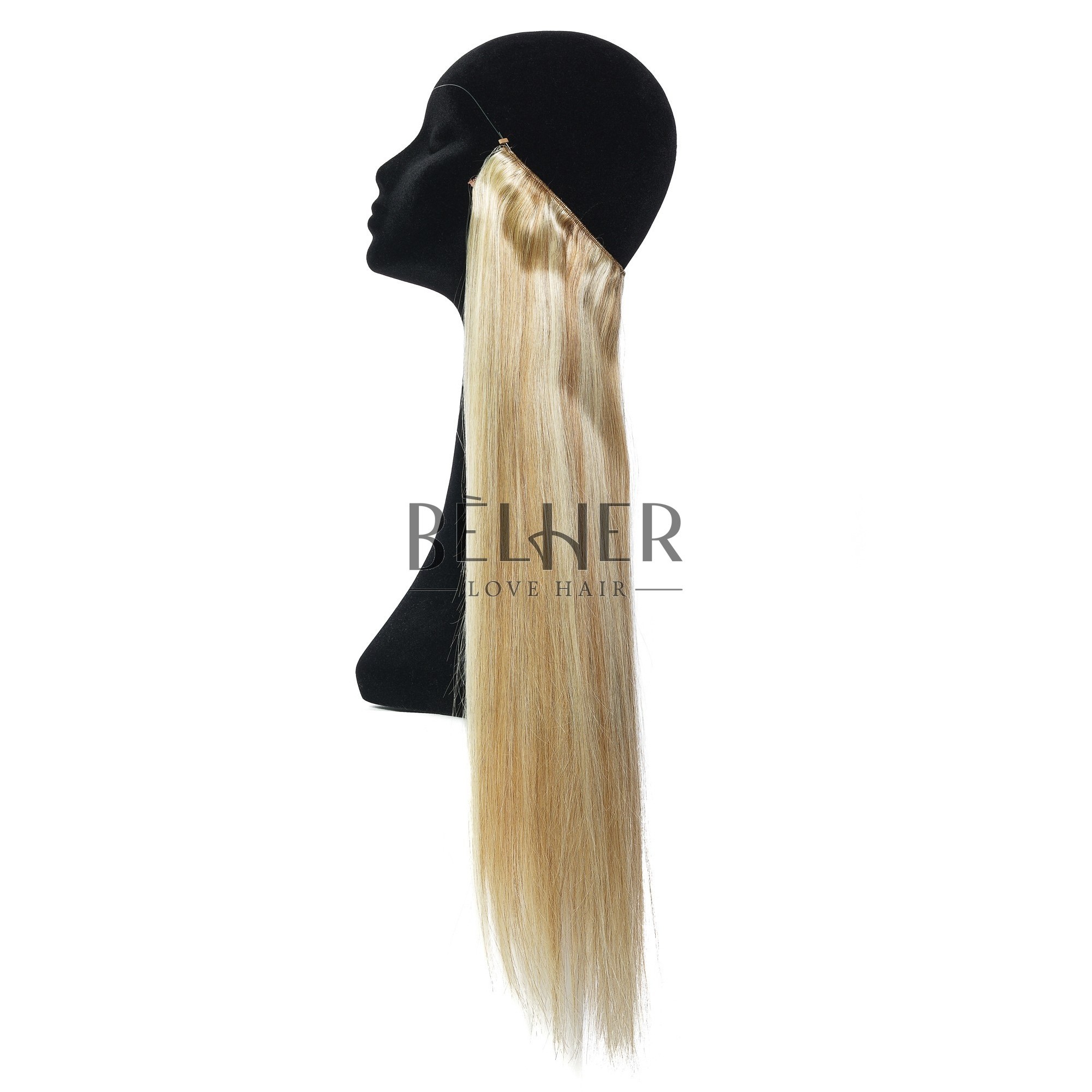 Extensii flip-in premium mix blond cenusiu