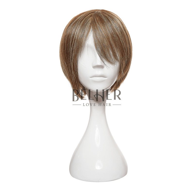 The Natural Light Brunette OLGA Wig with Highlights