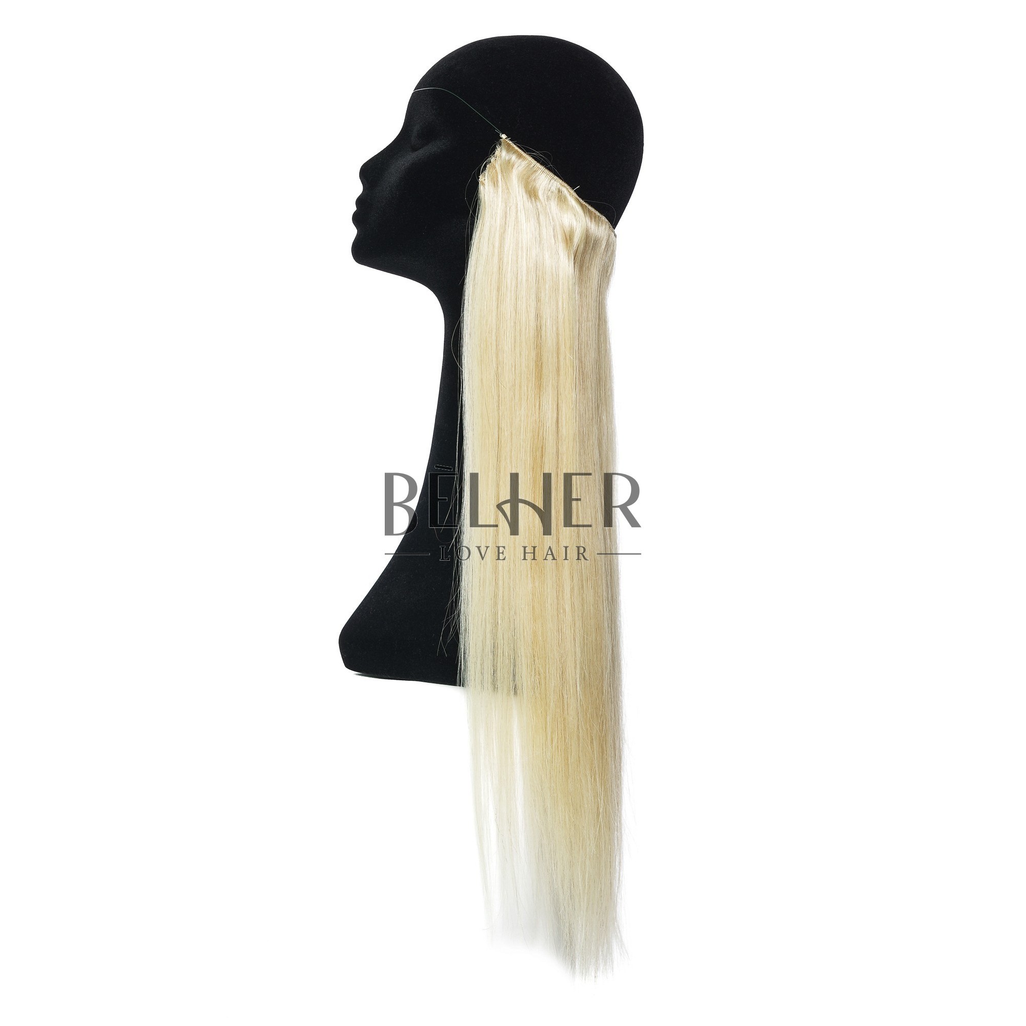 Extensii flip-in premium blond cenusiu