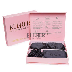 Set De Noapte Din Matase Mulberry Black