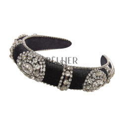 Headband with Small and Large Crystals